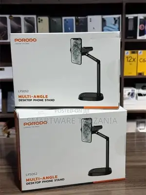 Porodo Multi-angle Phone Stand With Flexible Viewing Angle