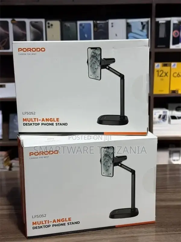 Porodo Multi-angle Phone Stand With Flexible Viewing Angle