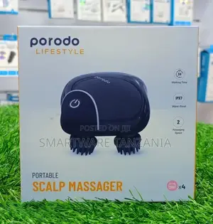 Porodo Scalp Massager 1200mah 3h Worktime 4 Rotating Heads