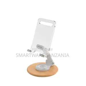 Porodo Transparent Mobile And Tablet Stand With Rotating Arm