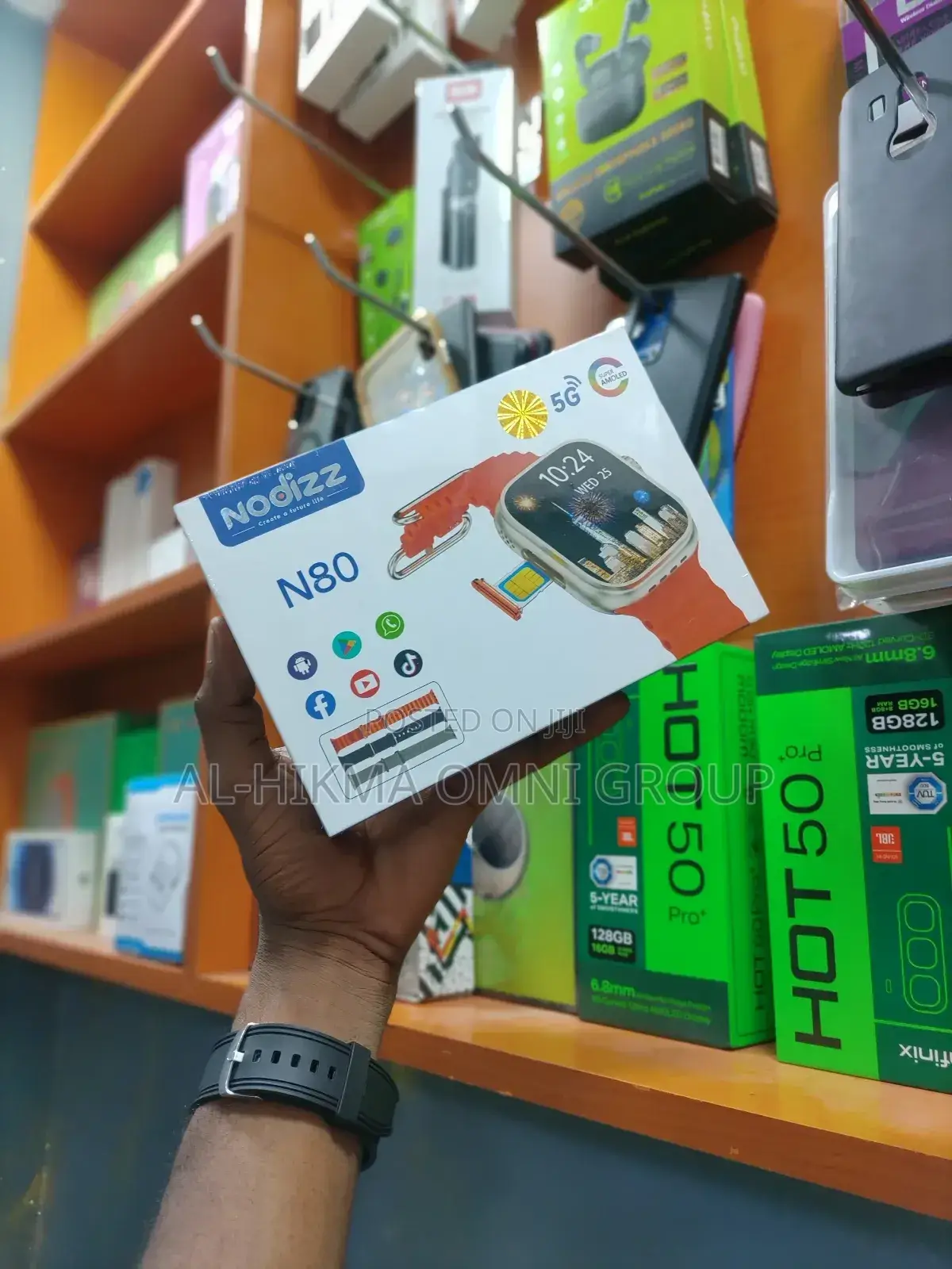 Nodizz N80 Smartwatch Mikanda Mitatu