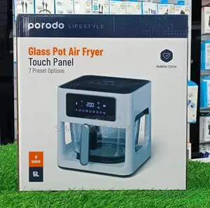Porodo Air Fryer 5l Looking Through Basket Air Circulation