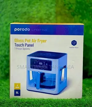 Porodo Full Glass Air Fryer 5l Transparent Basket Air Fryer