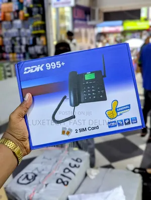 DDK 995+ GSM Fixed Wireless Phone + Fm Radio + 2 Sim Cards