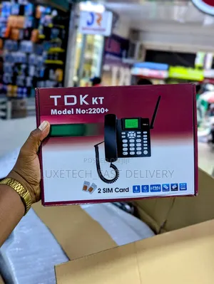 Dual Sim Landline Phone + Fm Radio + Message/Simu Ya Mezani