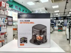 Porodo Dual Design Air Fryer Grill, Cooking Technology