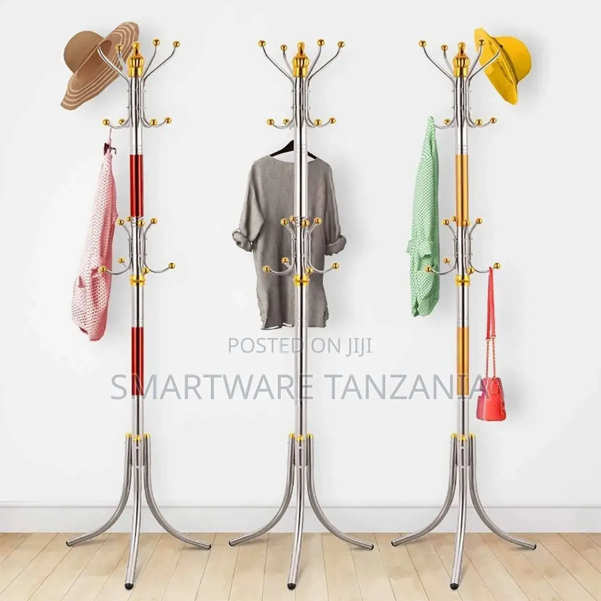 Coat Rack Cloth Hanger Organizer for Jacket, Purse, Scarf