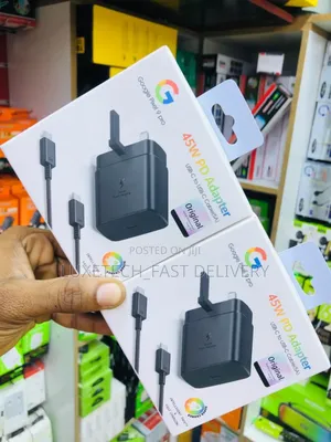 Google Pixel 9 Pro 45w Pd Adapter With Usb-C to Usb-C Cable