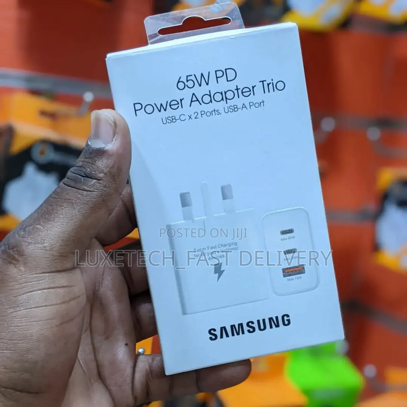 Samsung 65w Power Adapter Trio Fast Charger With Three Ports