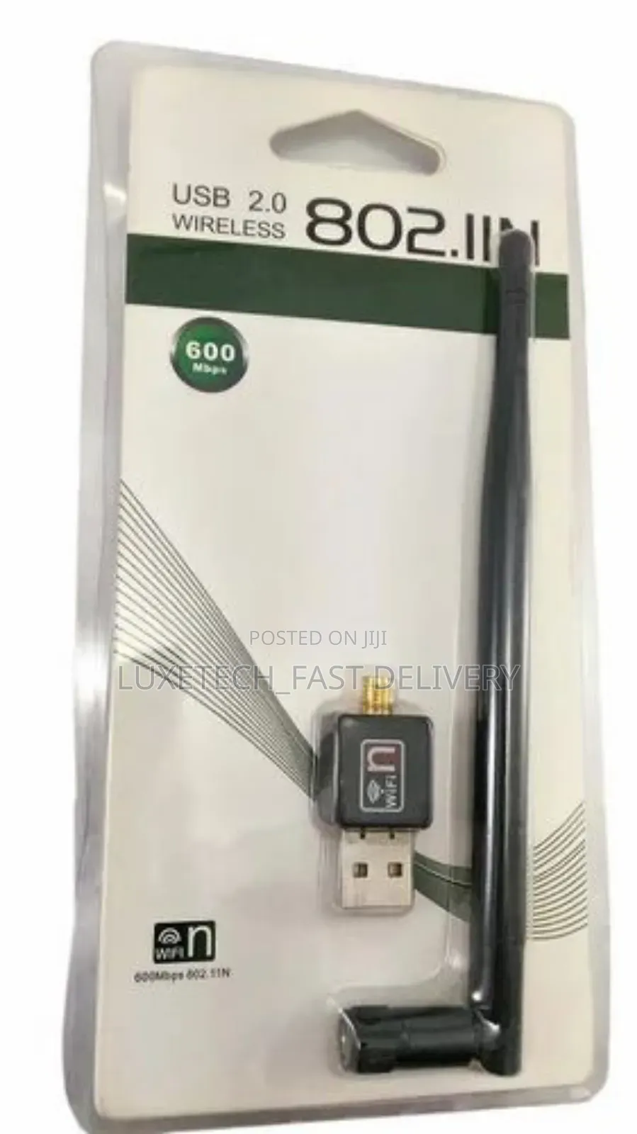 Usb Wifi Wireless Lan 600mbps 802.11 Adapter With Antenna