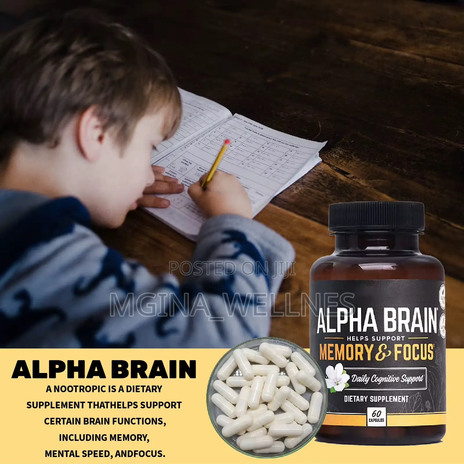 Alpha Brain Promotes Focus, Concentration Memory