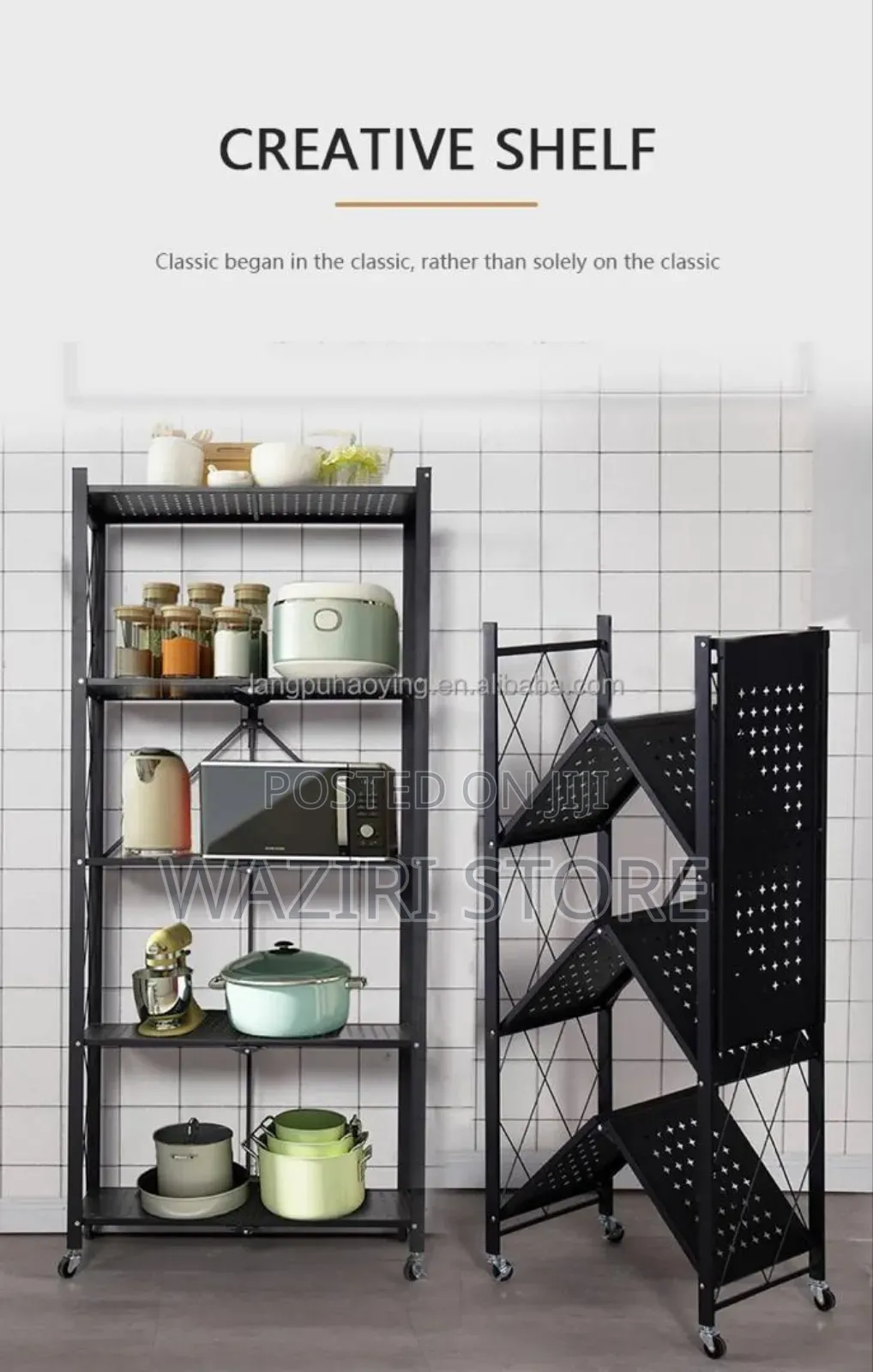 Multipurpose Free Folding Shelf