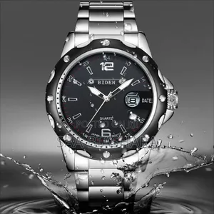 Biden 0012 Quartz Watch Luxury Business Silver