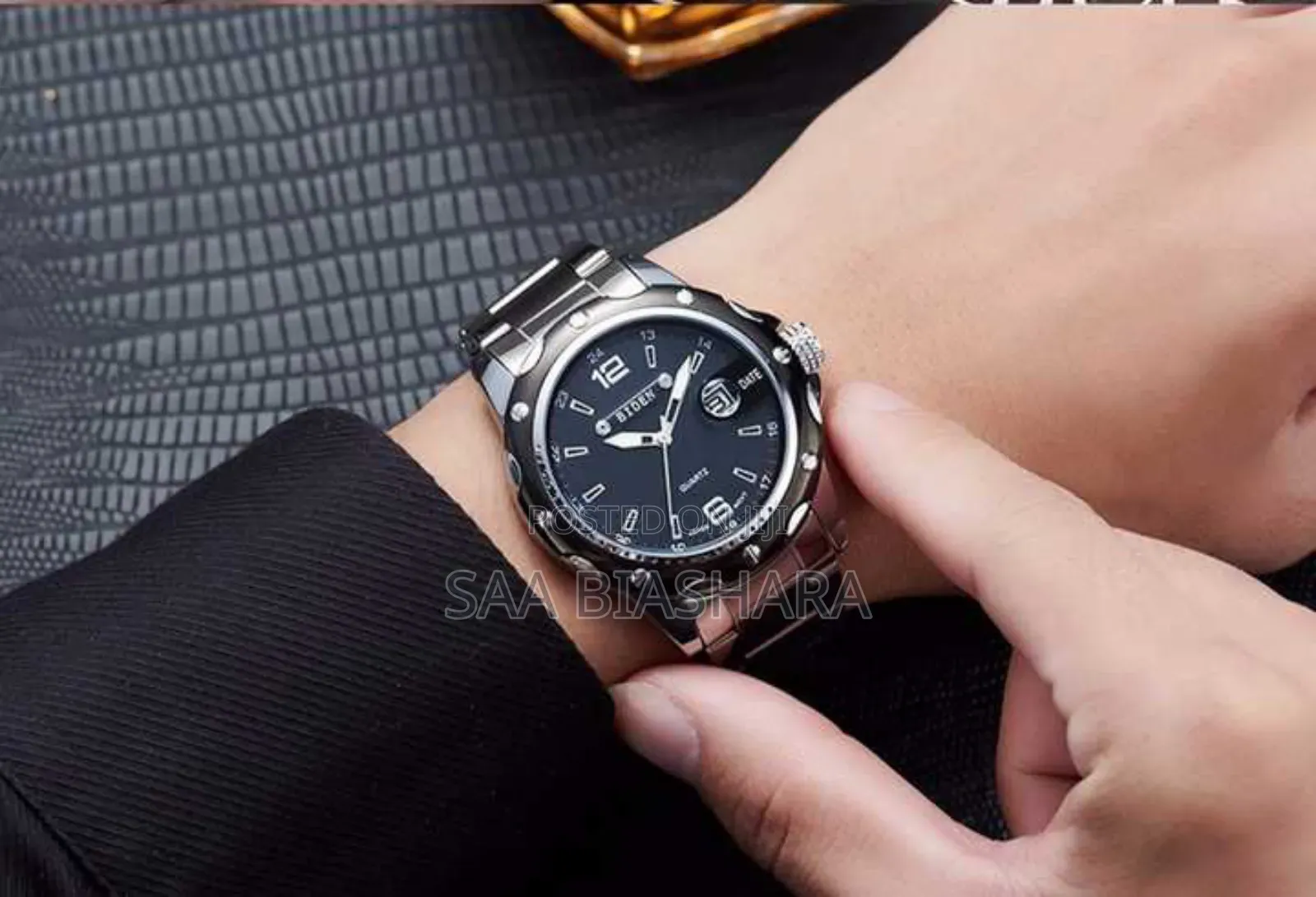Biden 0012 Quartz Watch Luxury Business Black