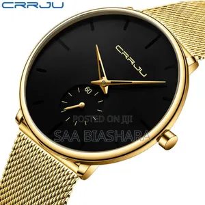 Crrju 2150 Luxury Watch Gold and Black