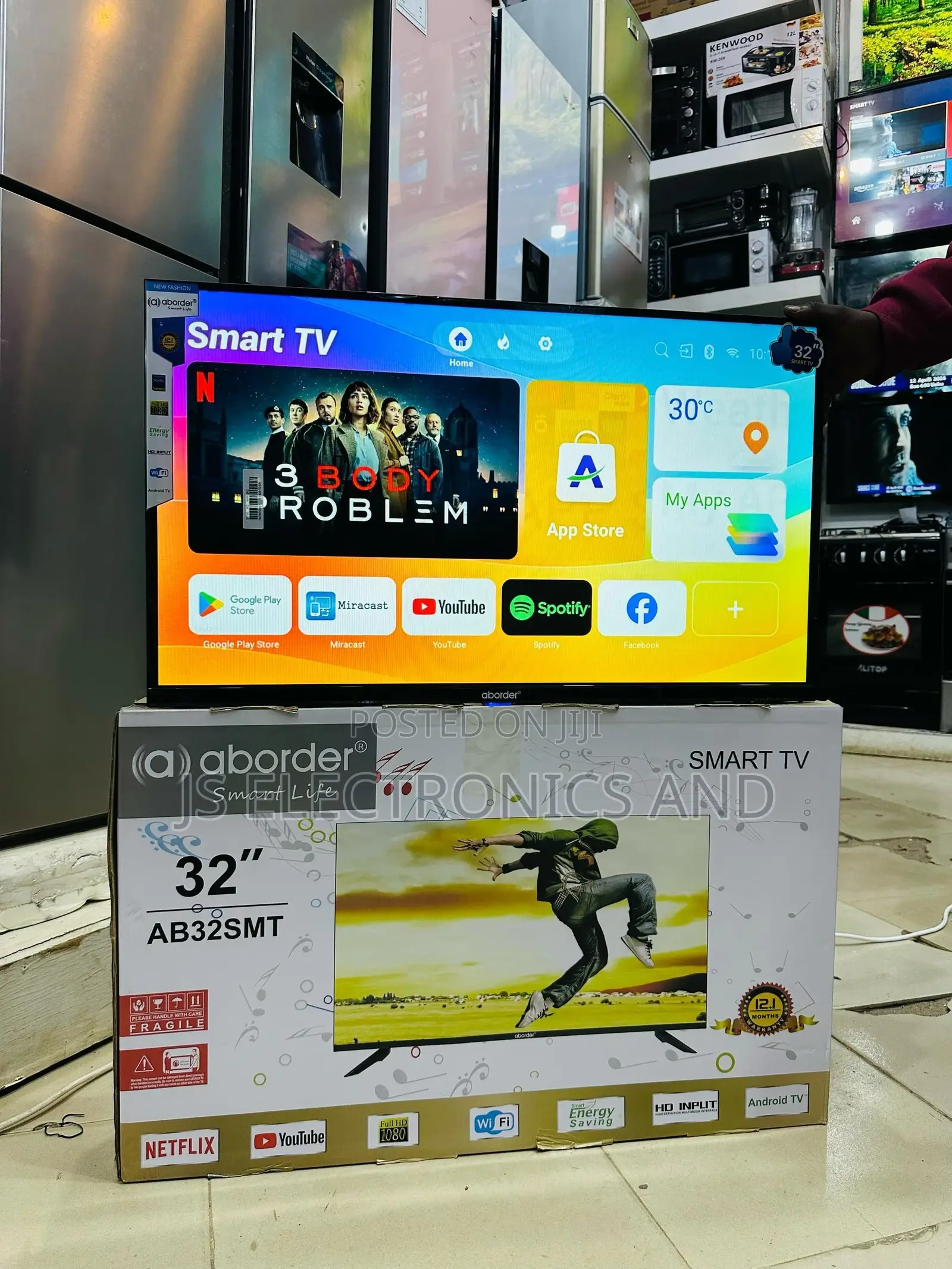 Aborder Tv Nchi 32 Smart Full Hd Ina Qualiy Mzuri Stand Ipo