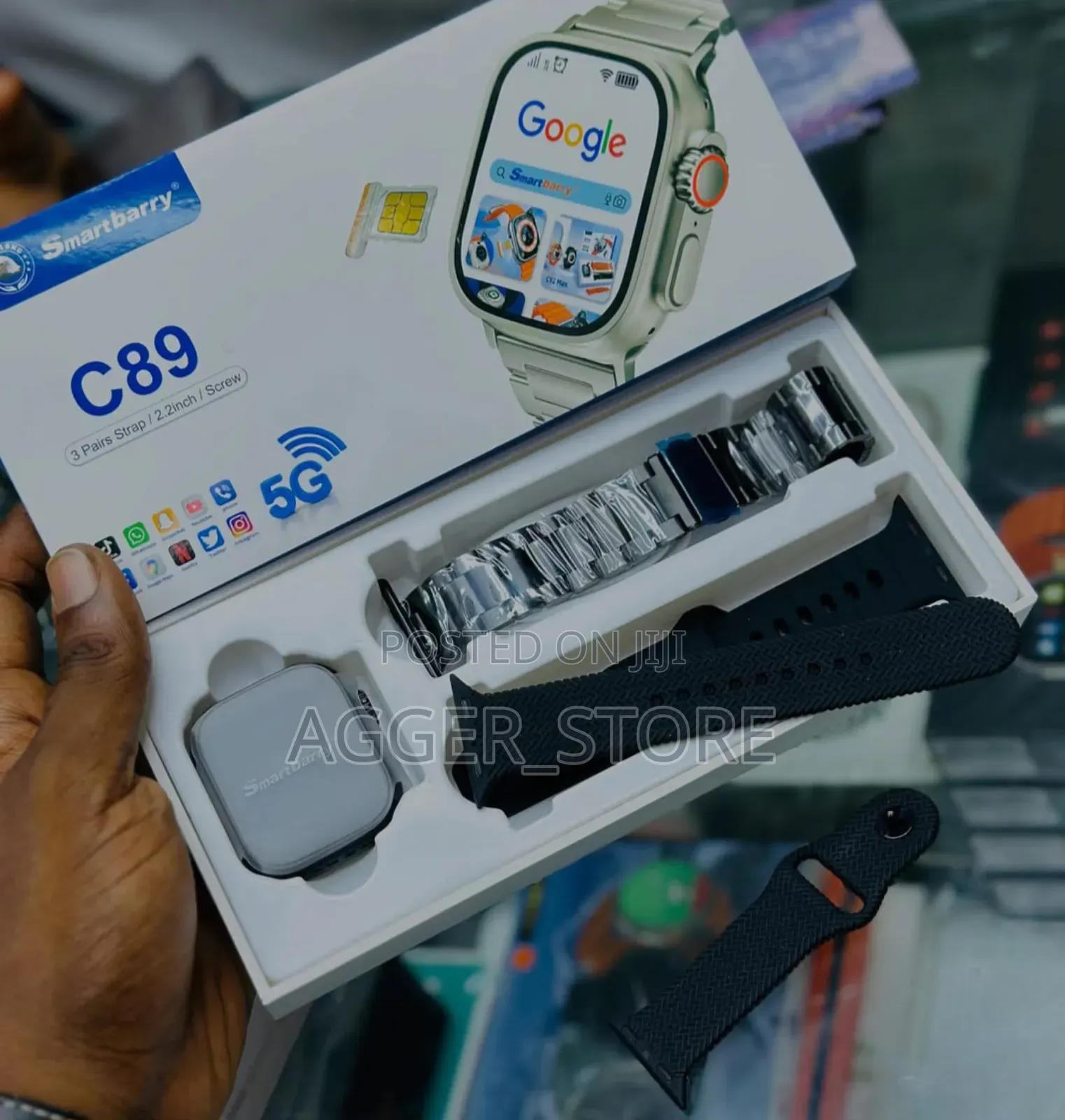 C89 Smart Barry Smartwatch [Uses 5g Simcard]