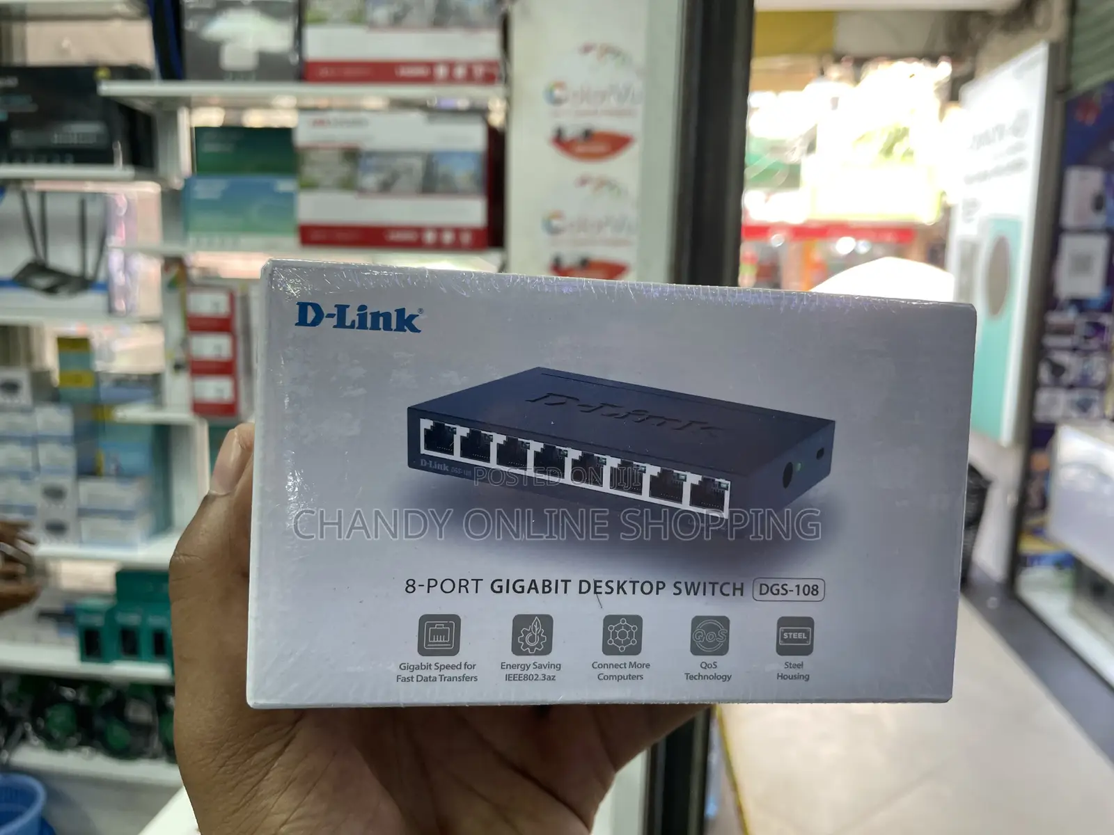 8-Port Gigabit Unmanaged Desktop Switch DGS-108