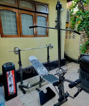Multifunction Bench With Dumbbell 50kg