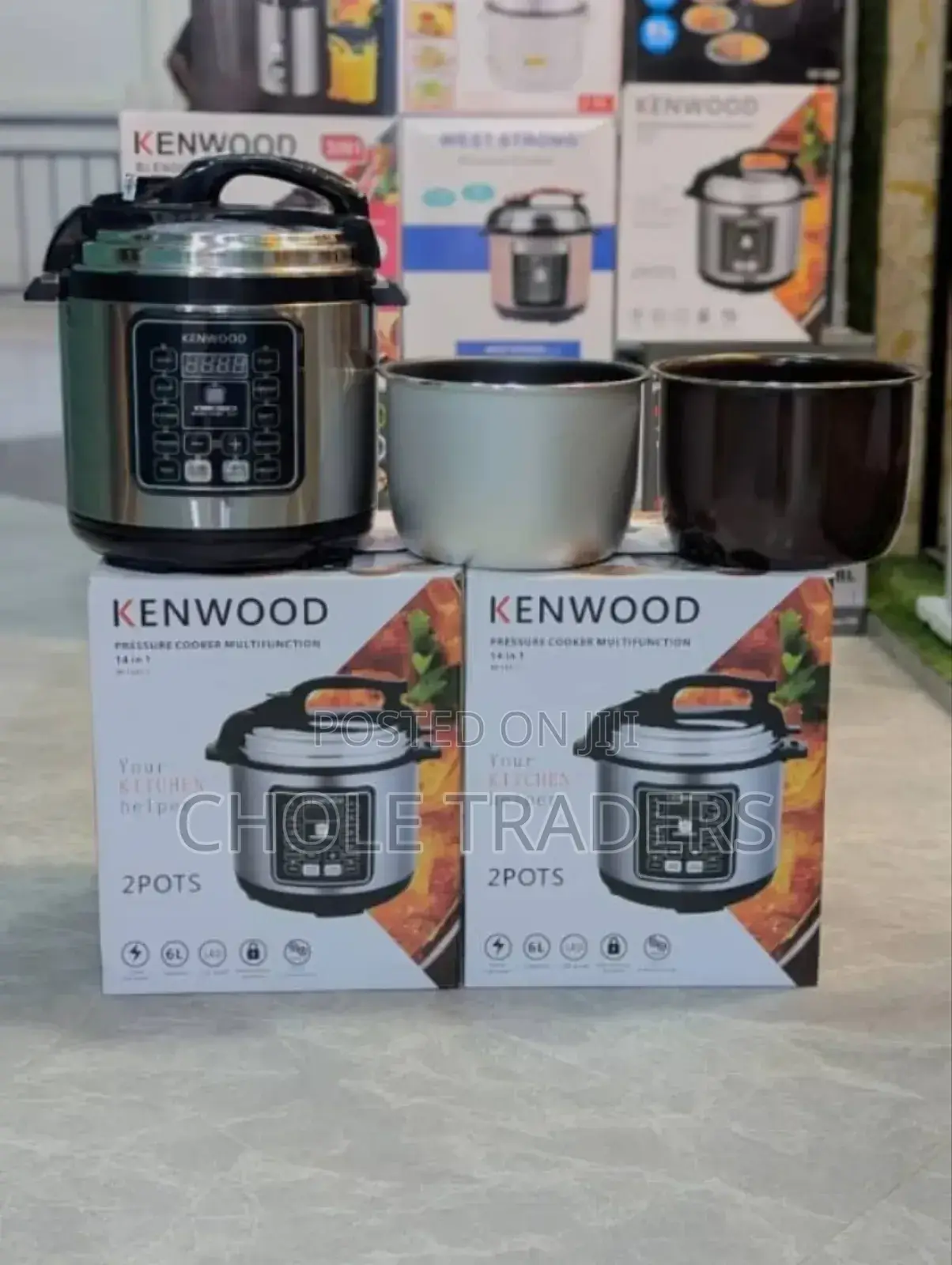 6l Kenwood Pressure Cooker With 2pots