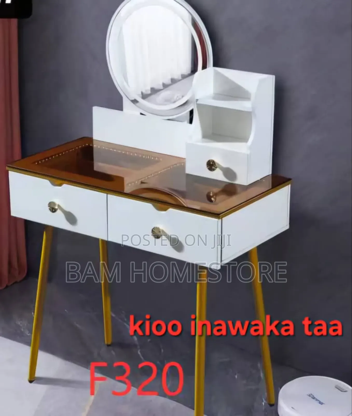 Classic Turkish Dressing Table (Mirror With Lights)
