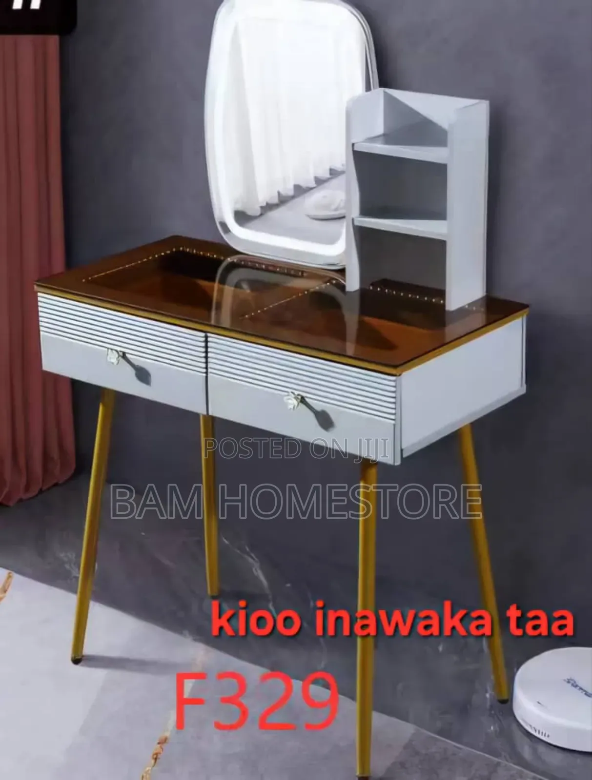 Classic Turkish Dressing Table (Mirror With Lights)