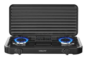 Sokany Gas Cooker With Cover(Jiko La Gesi Lenye Mfuniko)
