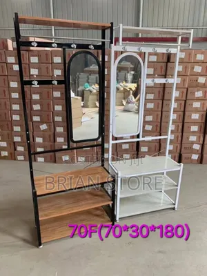 Shoe Rack With Mirror and Angers (Stendi Ya Viatu Kioo Enga)