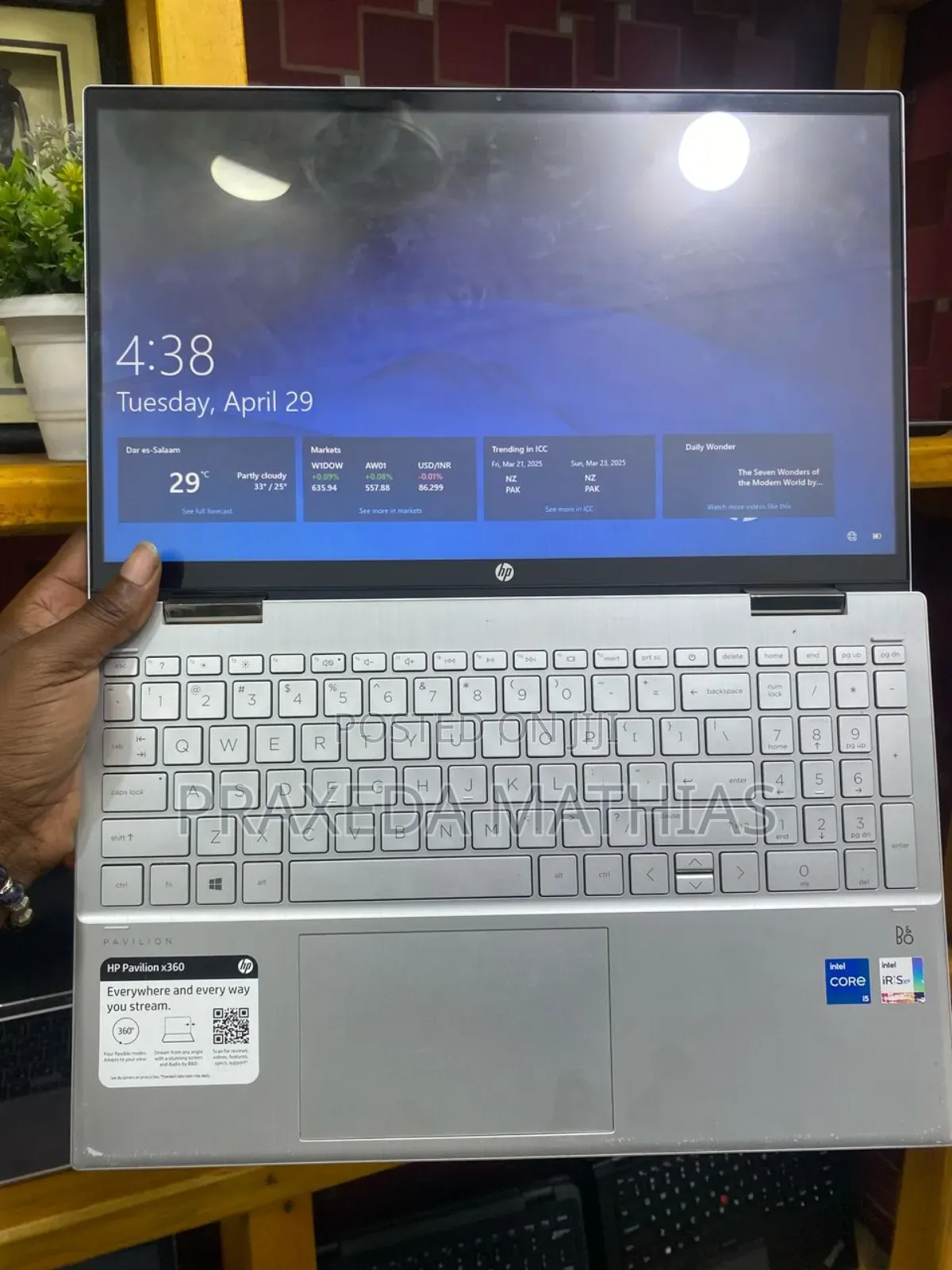 Laptop HP Pavilion X360 15t 8GB Intel Core I5 SSD 512GB
