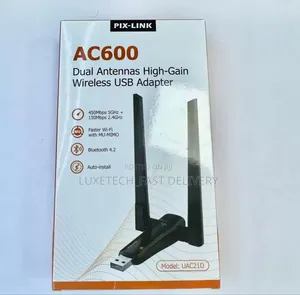 Pix-Link Ac600 Dual-Antenna High-Gain Wireless Usb Adapter