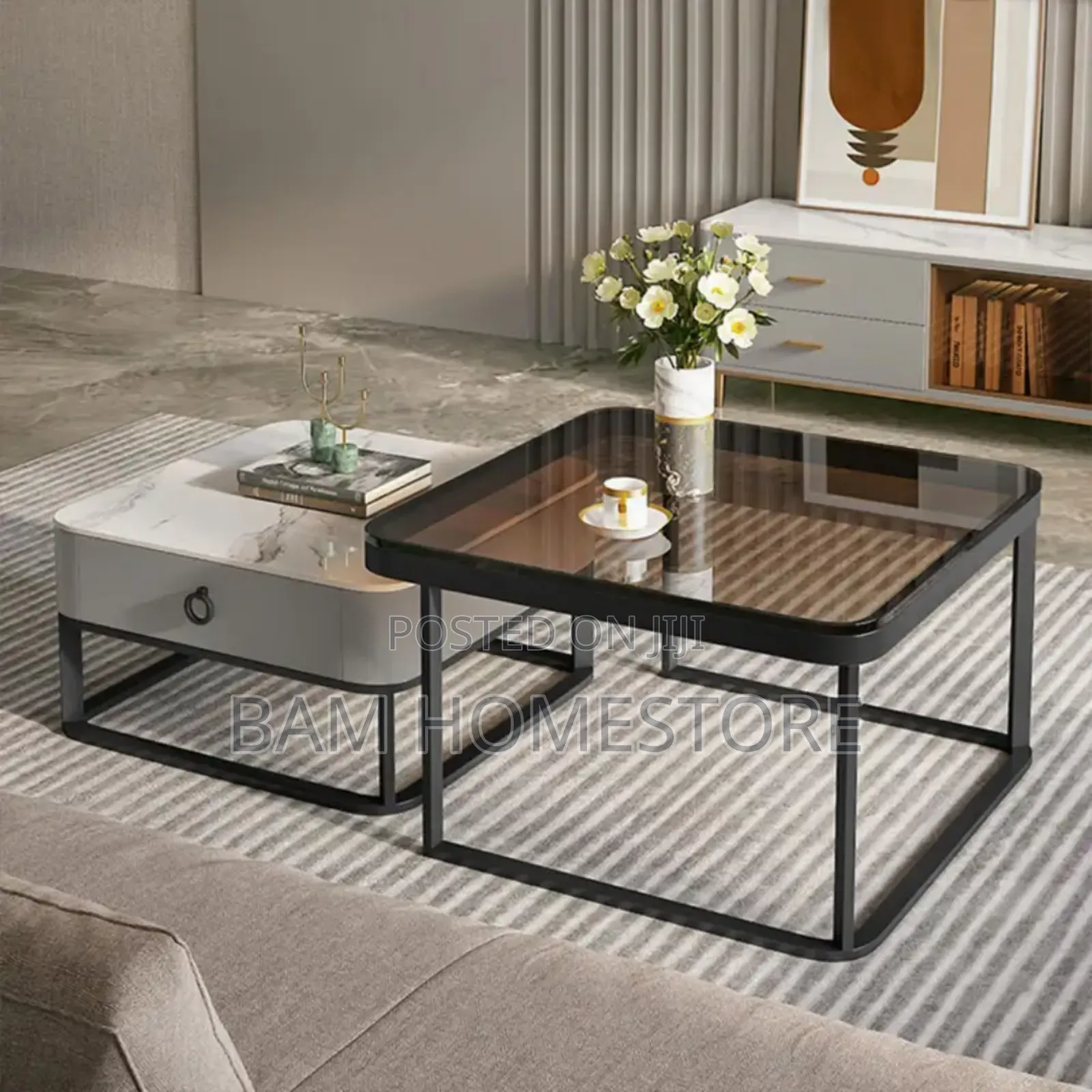 Coffee Table With the Storage Drawer