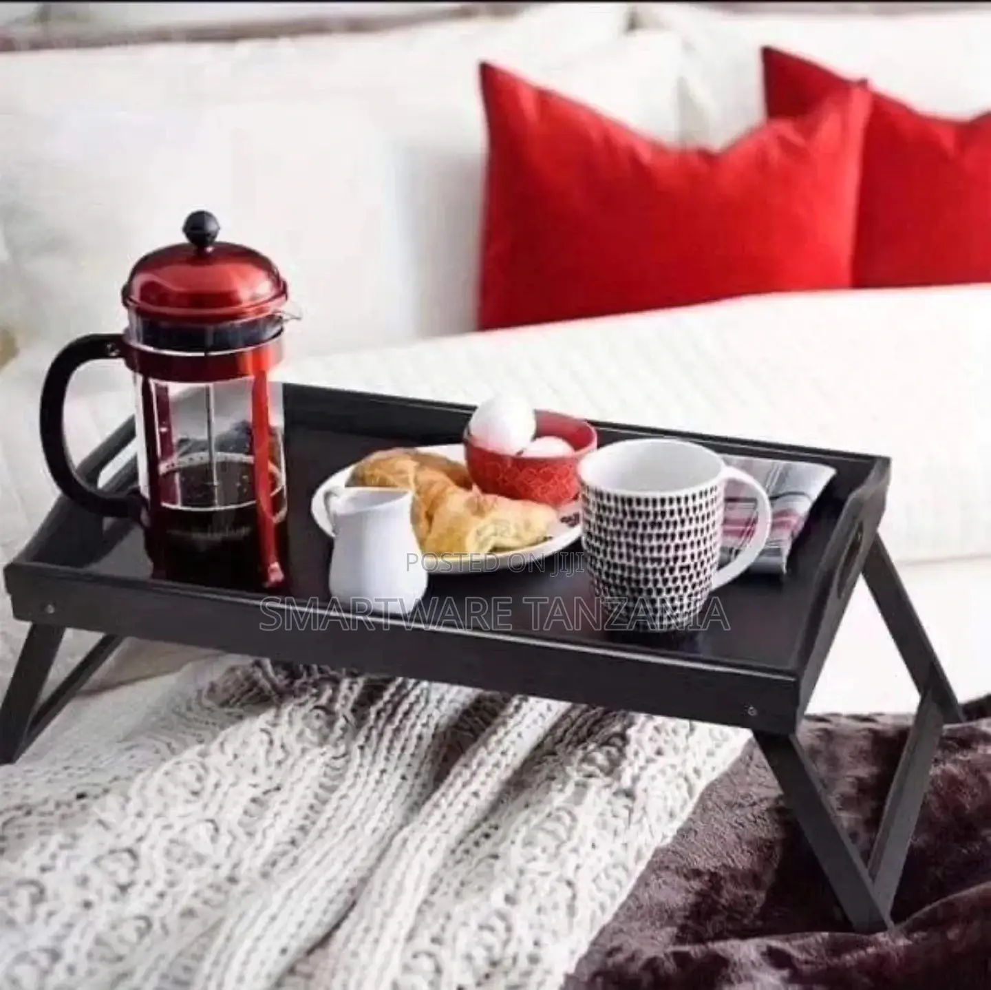Breakfast Food Tray for Sofa, Bed Eating Lap Desk Snack Tray