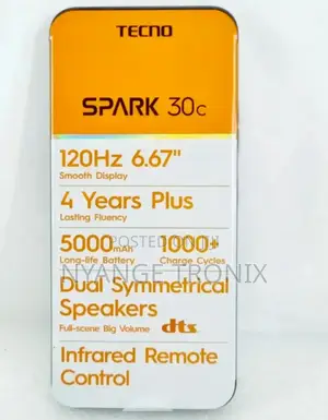 New Tecno Spark 30C 128 GB Black