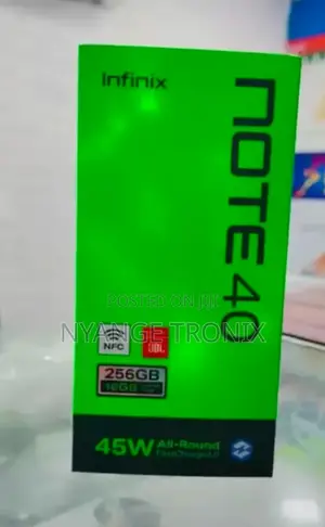 New Infinix Note 40 256 GB Black