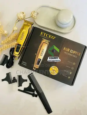 Etceo Rechargeable Hair Clipper/ Hair Cut Mashine Ya Kunyoa