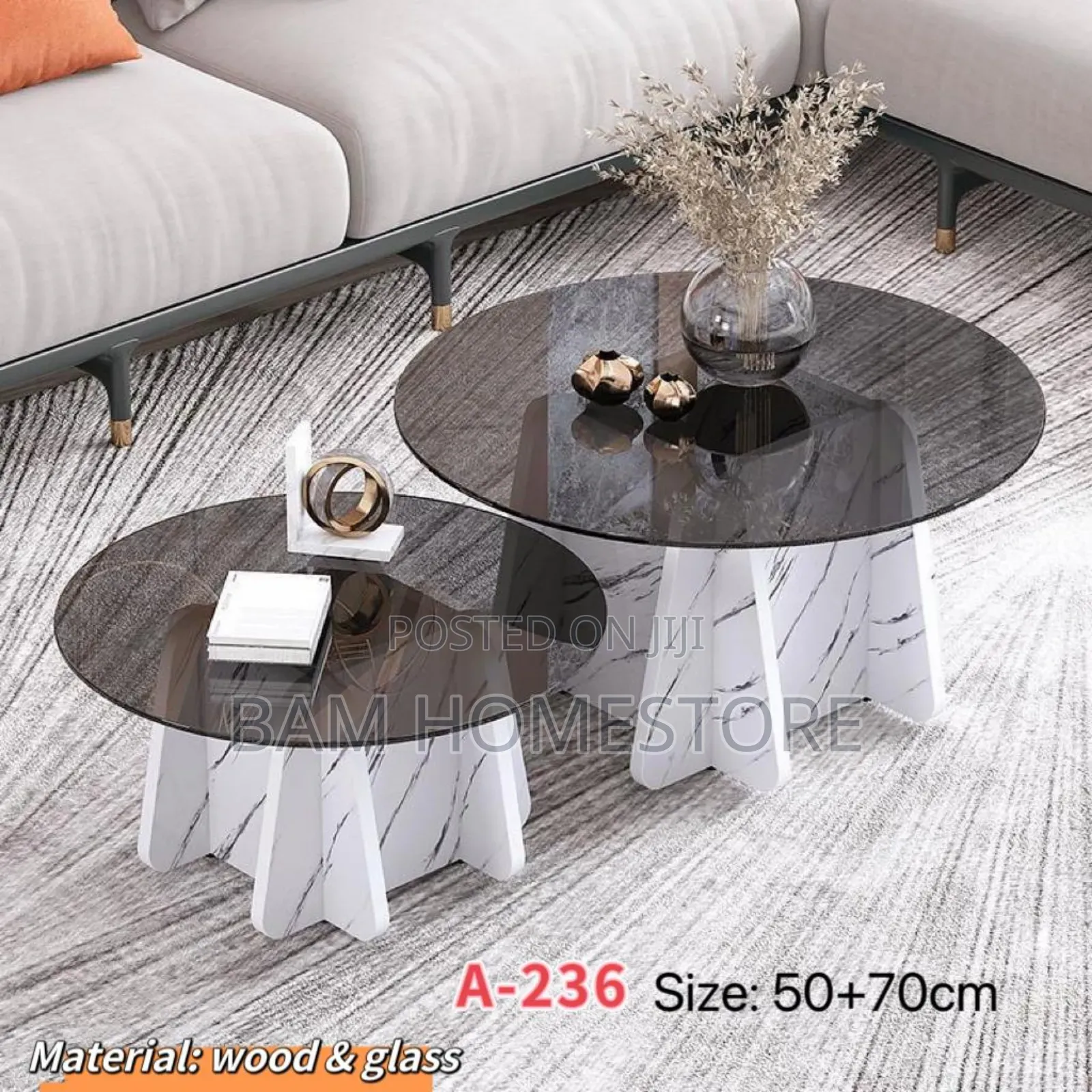 Classic Coffee Table (Mbao Smooth+Kioo)