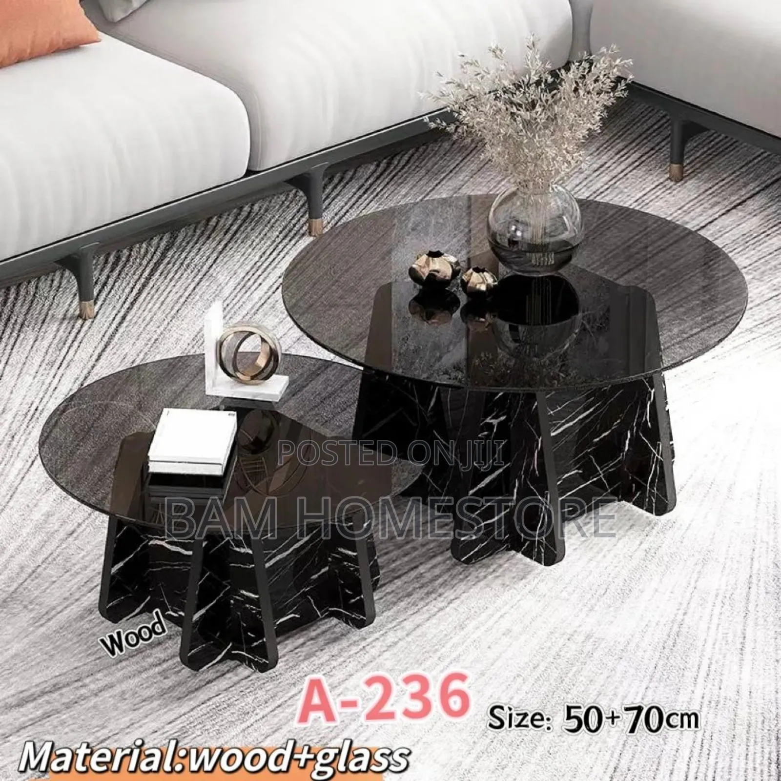 Classic Coffee Table (Mbao Smooth+Kioo)
