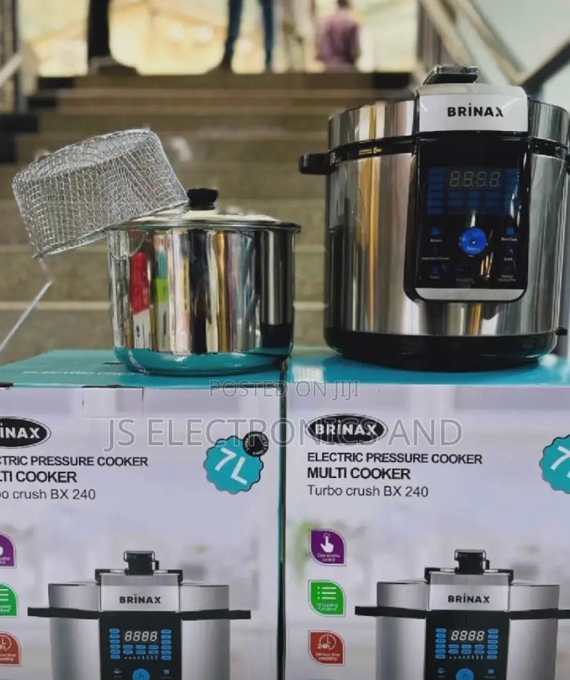 Brinax Pressure Cooker 7liter Sufuria 2 Ya Kisasa Original