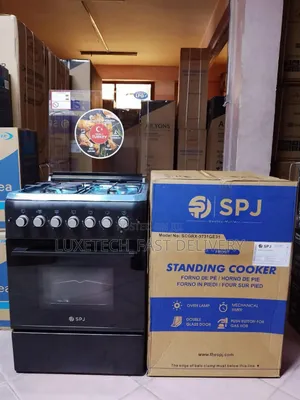 SPJ Cooker 60×60cm 3 Gas + 1 Electric Hob + Electric Oven