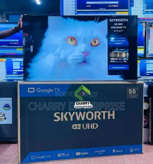 *Skyworth 55 Smart Uhd Frameless Google Tv HDR 10