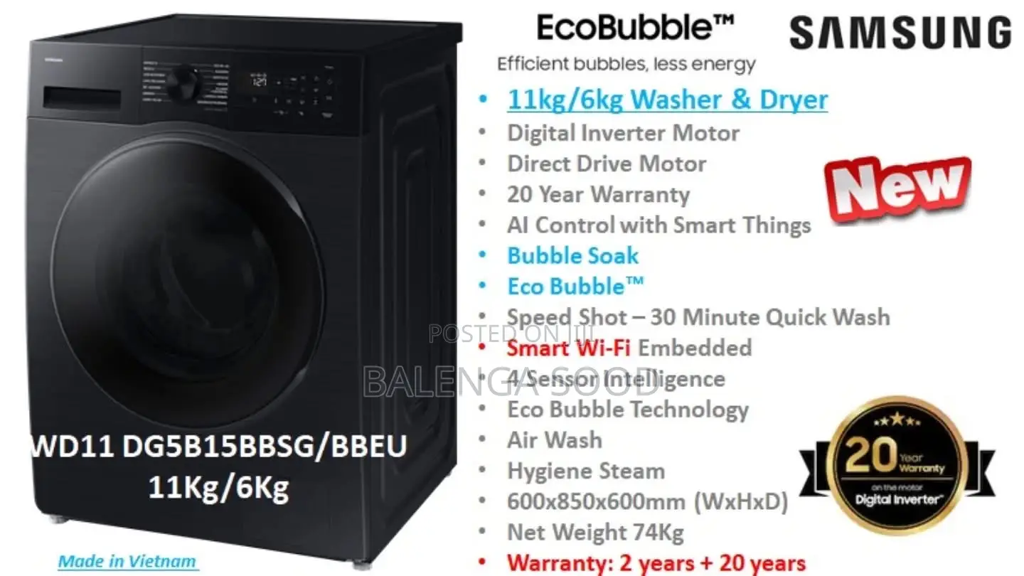 Samsung Automatic Front Load Automatic( 11kg)