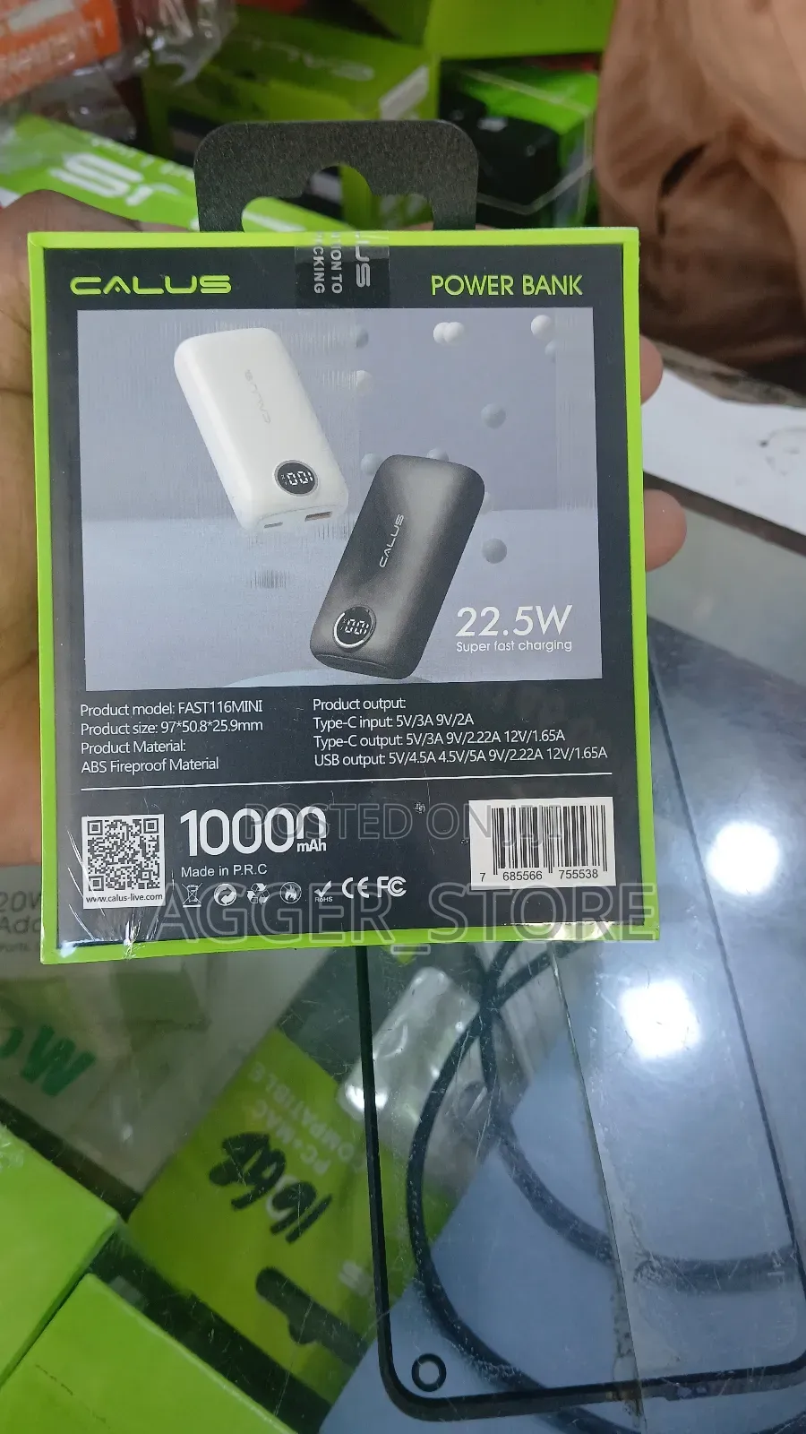 Calus Portable Powerbank 10000mah (Fast 116 Mini)