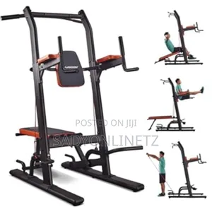 Power Tower Pull Up Dip Station