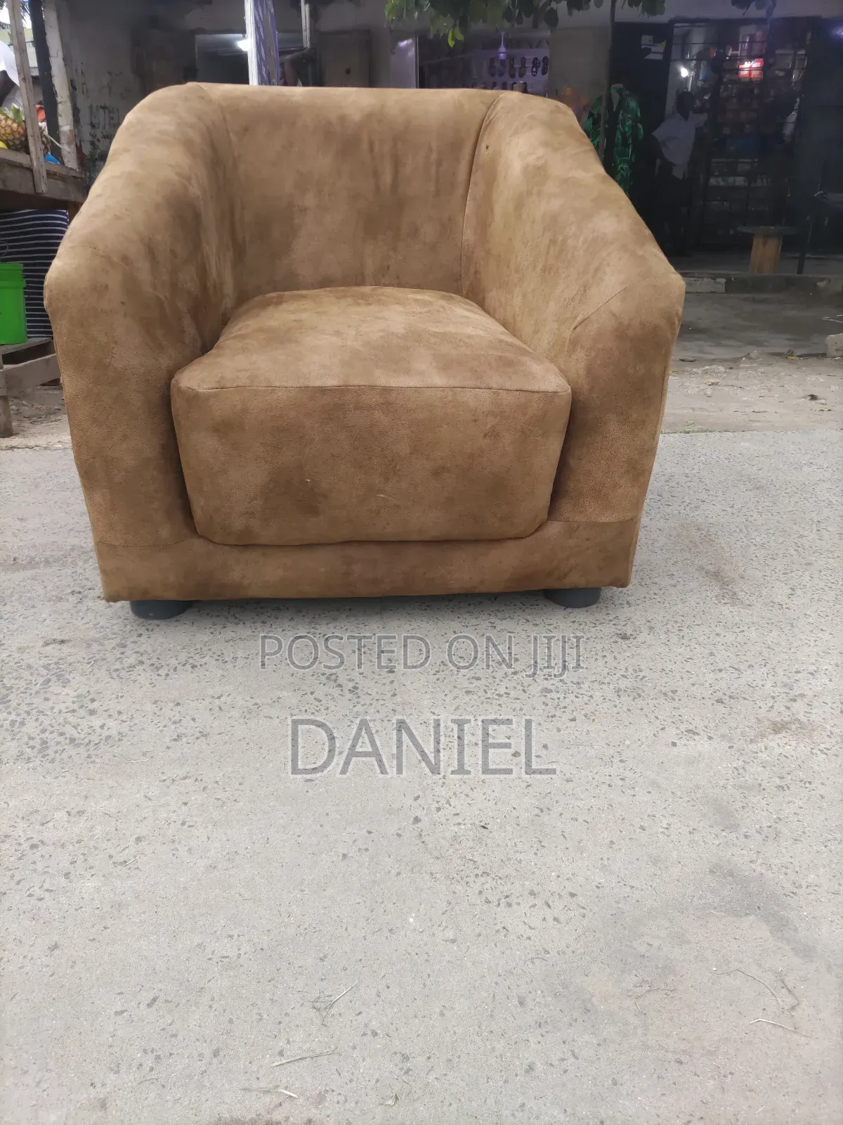 Sofa Single Seat Brown Color