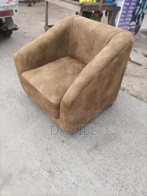 Sofa Single Seat Brown Color