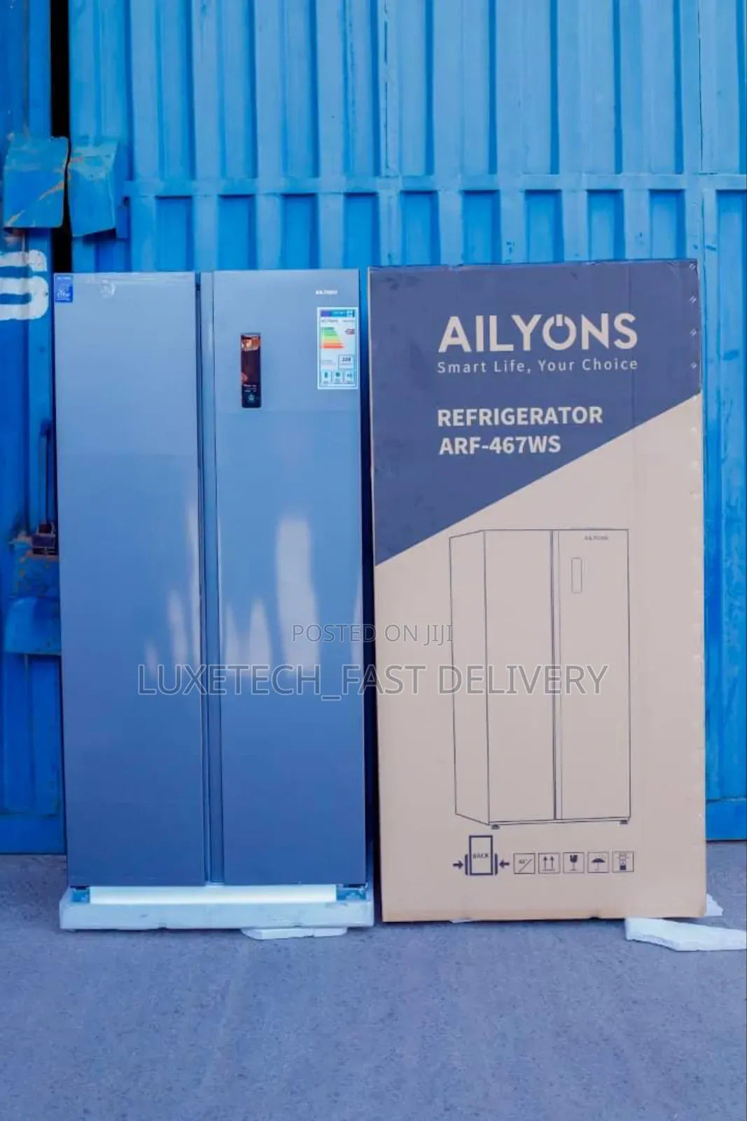 Ailyons 465l Non Frost Side by Side Refrigerator