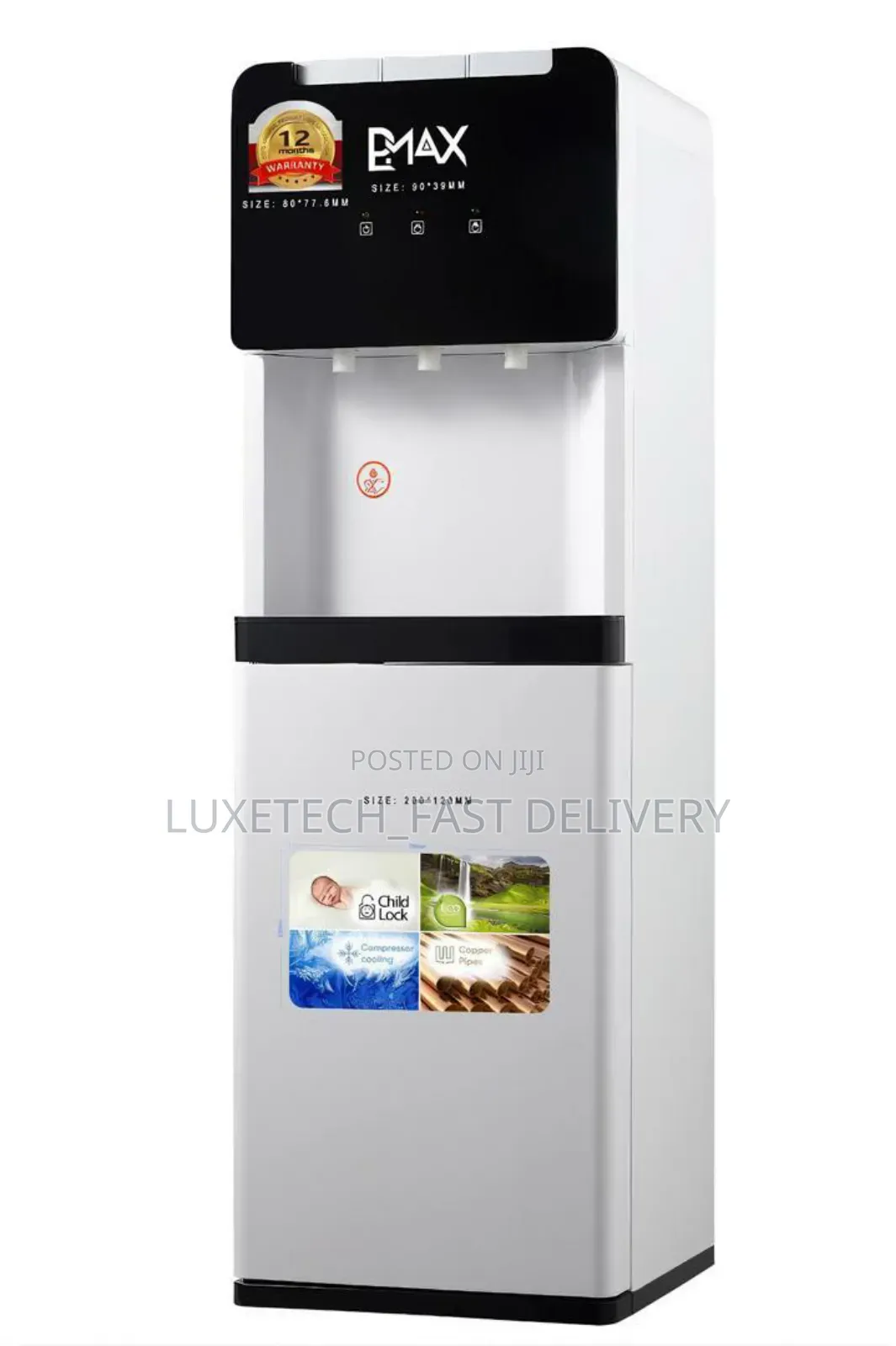 Pmax Water Dispenser 3 Taps With Cabinet
