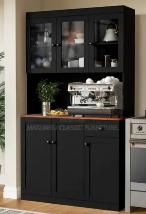 Luxurious Kitchen Cabinets Rangi Nyeusi