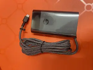 Hp Usb-C 65w Laptop Charger, 65w, Type-C Usb, Adapter Black