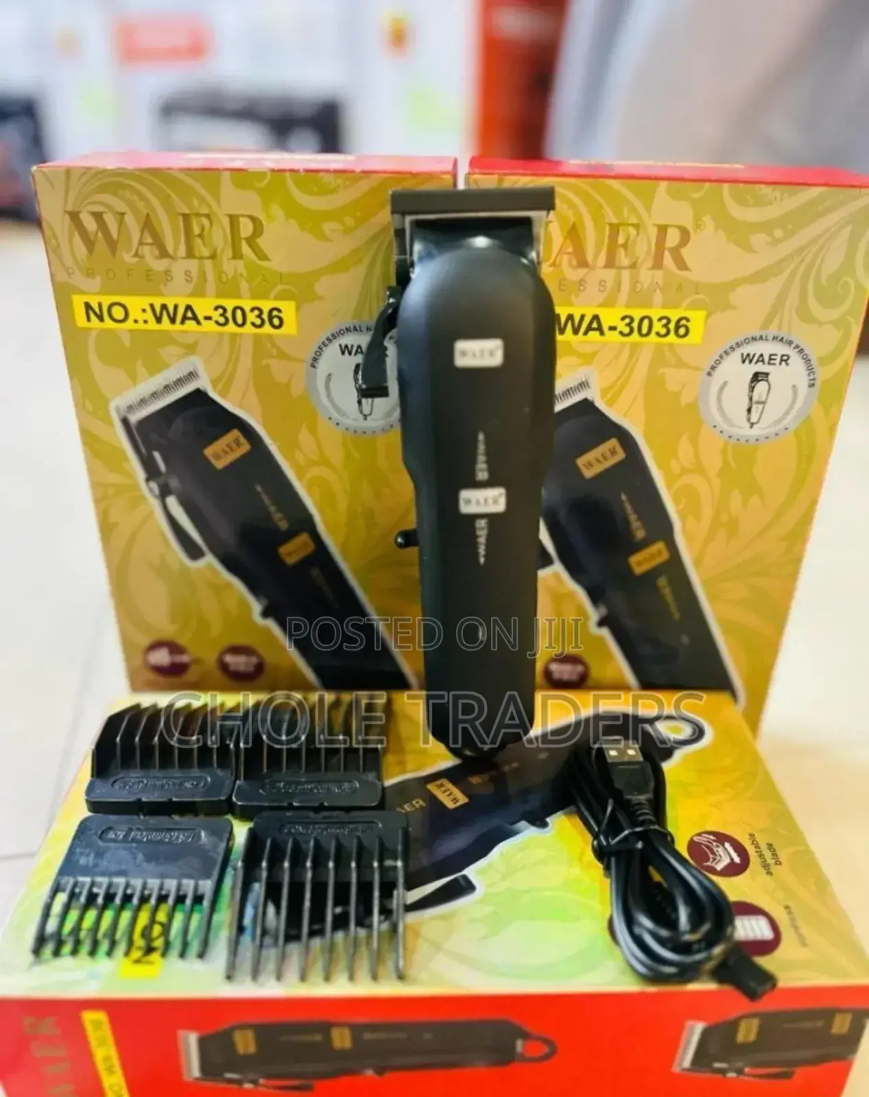 Waer Wa-3036 Rechargeable Hair Clipper Set